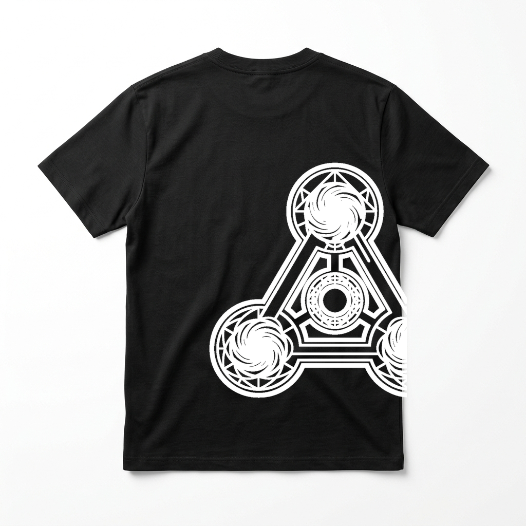 CircleTee Barbury Castle - Vista retro con stampa grande laterale